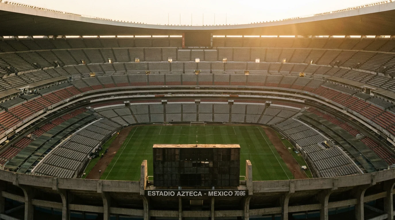 Estadio Azteca zu Mexiko-Stad – Openingsmatch vun der WM 2026